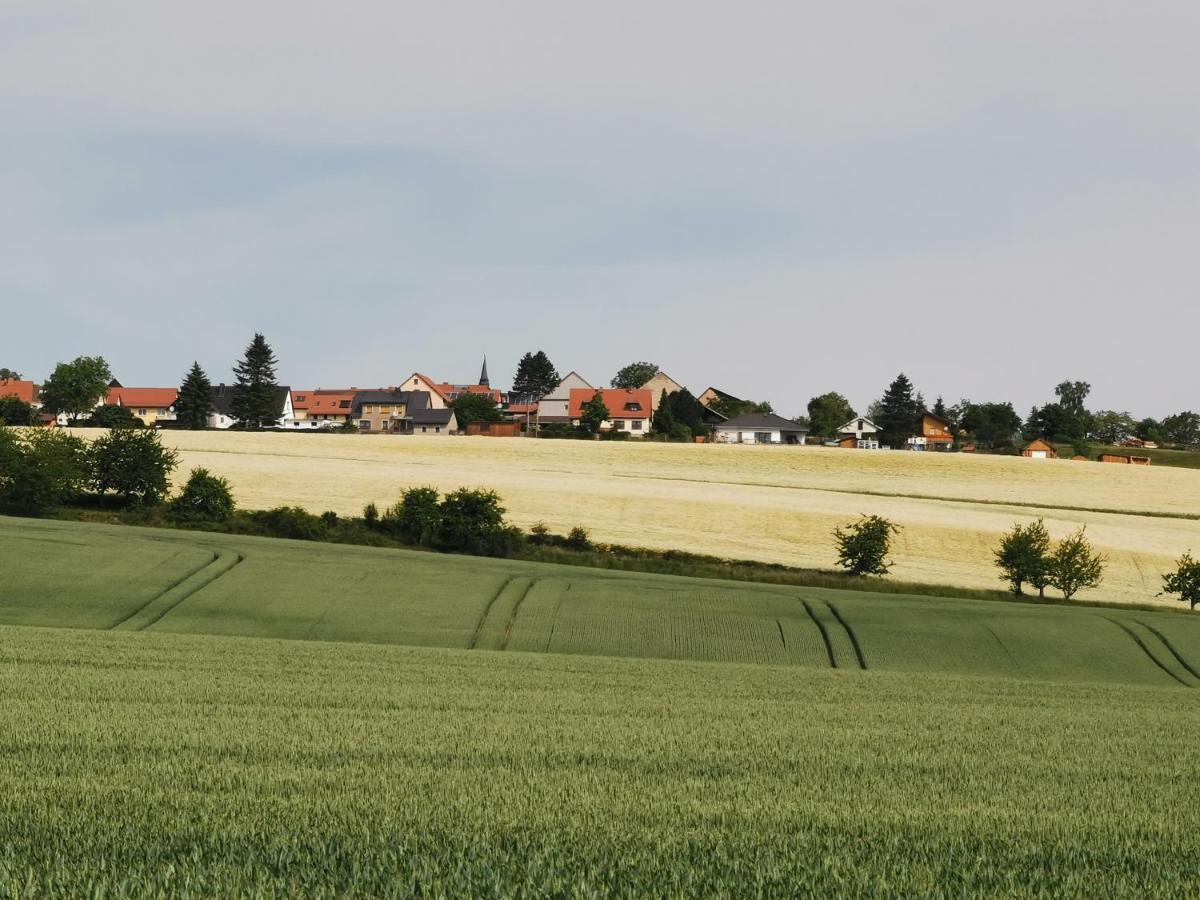 Ferienwohnung "Am Saalehaken" Gossitz エクステリア 写真